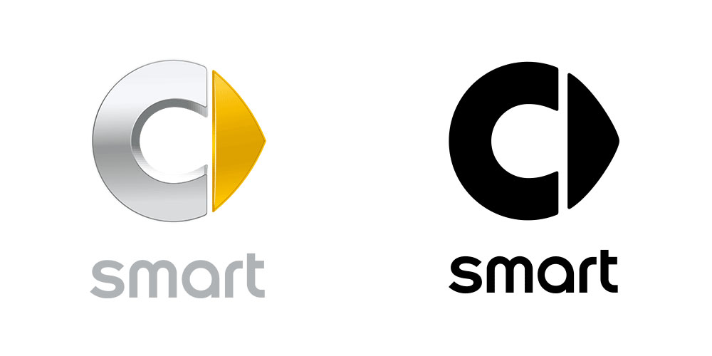 \"奔馳smart品牌logo升級(jí),logo設(shè)計(jì)\"