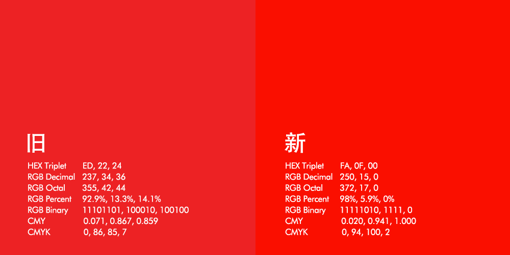 LOGO設計-新舊色對比